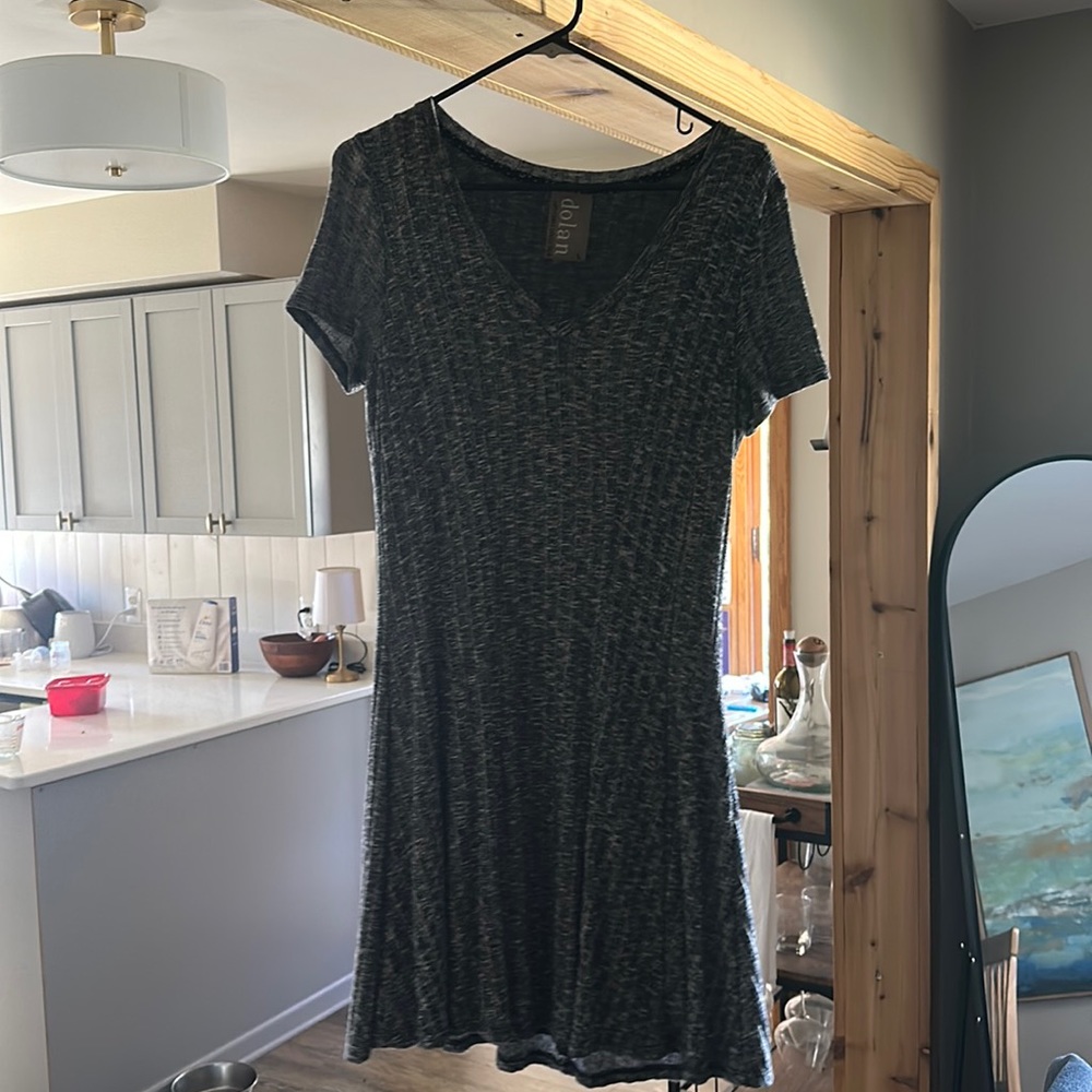 Gray and white Sweater dress from Dolan